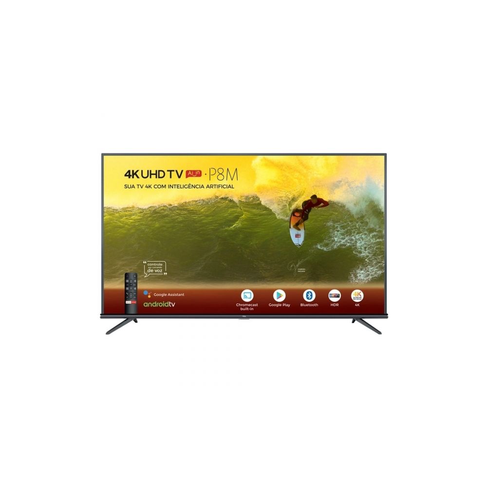 Smart TV 4K LED 50” 50P8M Inteligência Artificial - TCL - TVS